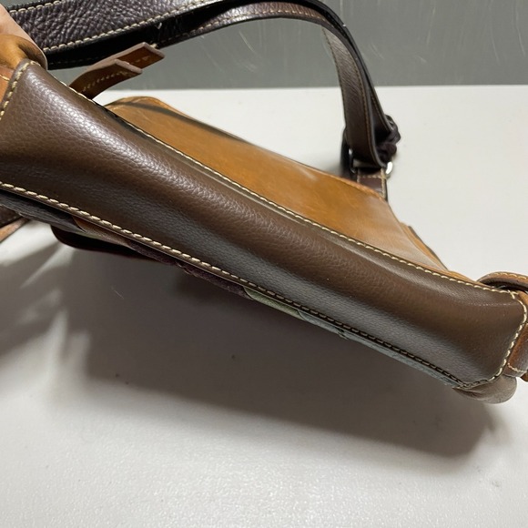 Fossil Vintage Patchwork Leather Crossbody Bag Cross Body Shoulder Adj. Strap - Picture 7 of 11